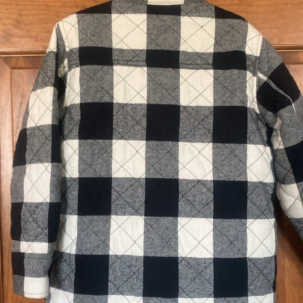 GAP Kids Plaid Jacket black & white. Size S